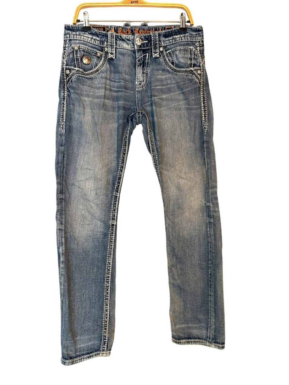 Rock Revival Dace Straight Leg Jeans Size 32 *Flaws